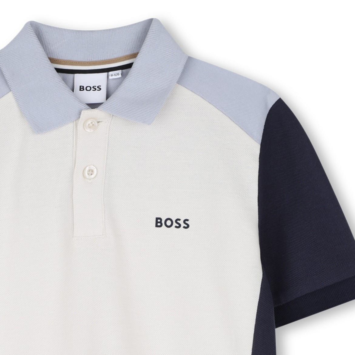 BOSS - Colour Block Polo -  Ivory