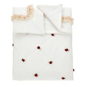 MONNALISA - Rose Bud & Lace Blanket - Red
