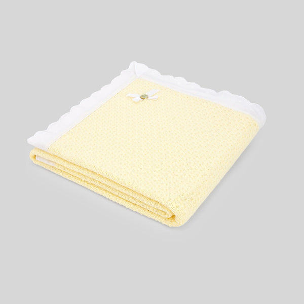 PAZ RODRIGUEZ - Knit Frill Shawl - Yellow