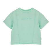 MITCH & SON - Orlando Blue Breeze Dropped Shoulder Sweat Short Set - Miami Mint