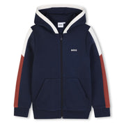 BOSS - Colour Block Three Piece Zip Hoodie Tracksuit Set  -  Navy