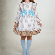 BABINE - Carousel Puffball Dress - Blue