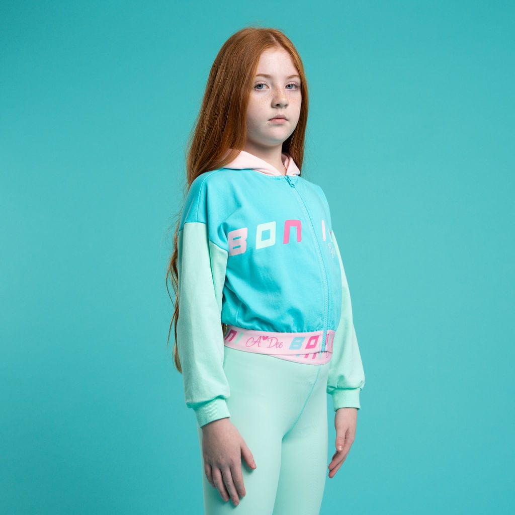 BONINI BY A DEE - Vibe Colourblock Logo Zipper - Aruba Blue