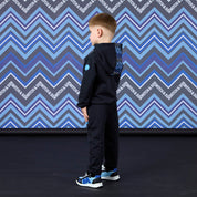 MITCH & SON - Winter Chevron Watson - Zig Zag Hoody Tracksuit - Black