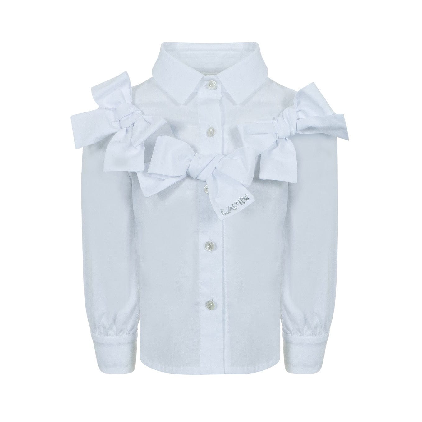 LAPIN HOUSE - Dog Tooth Bow Skort Set - Blue