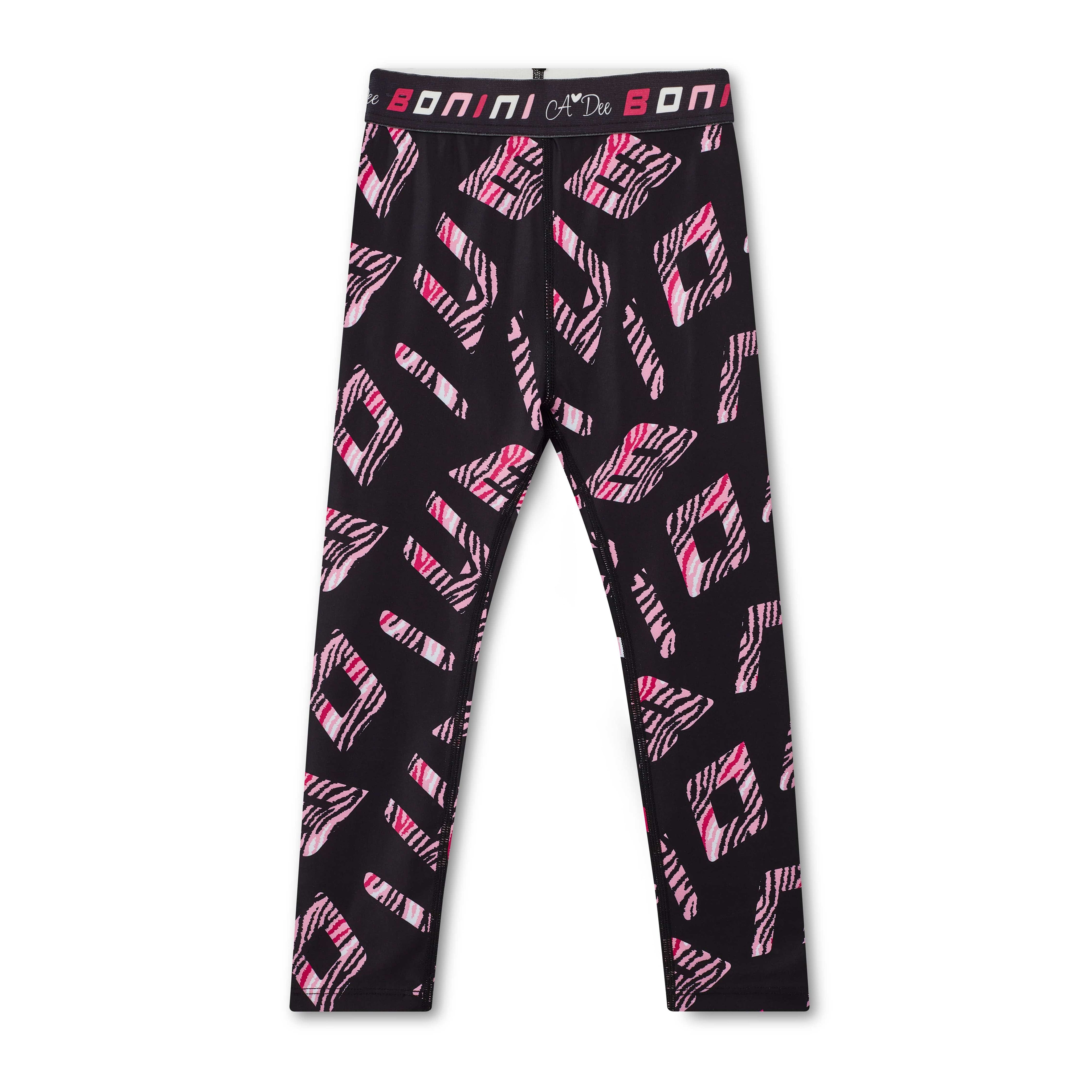 BONINI BY A DEE - Tape Waistband Legging Inspire & Long Sleeve Sports Top Power - Black