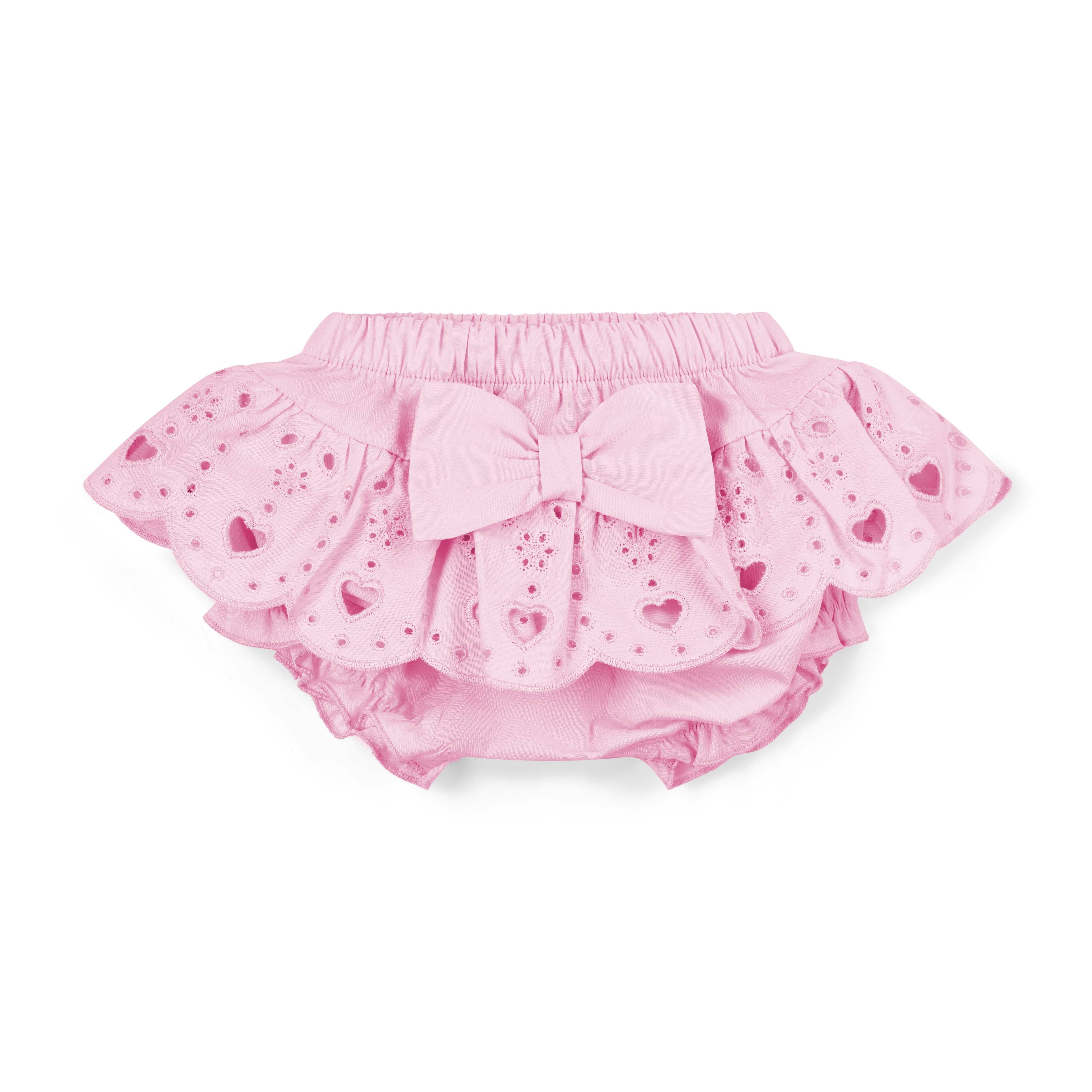 LITTLE A - Perfectly Pink Orla Jam Pant Set - White