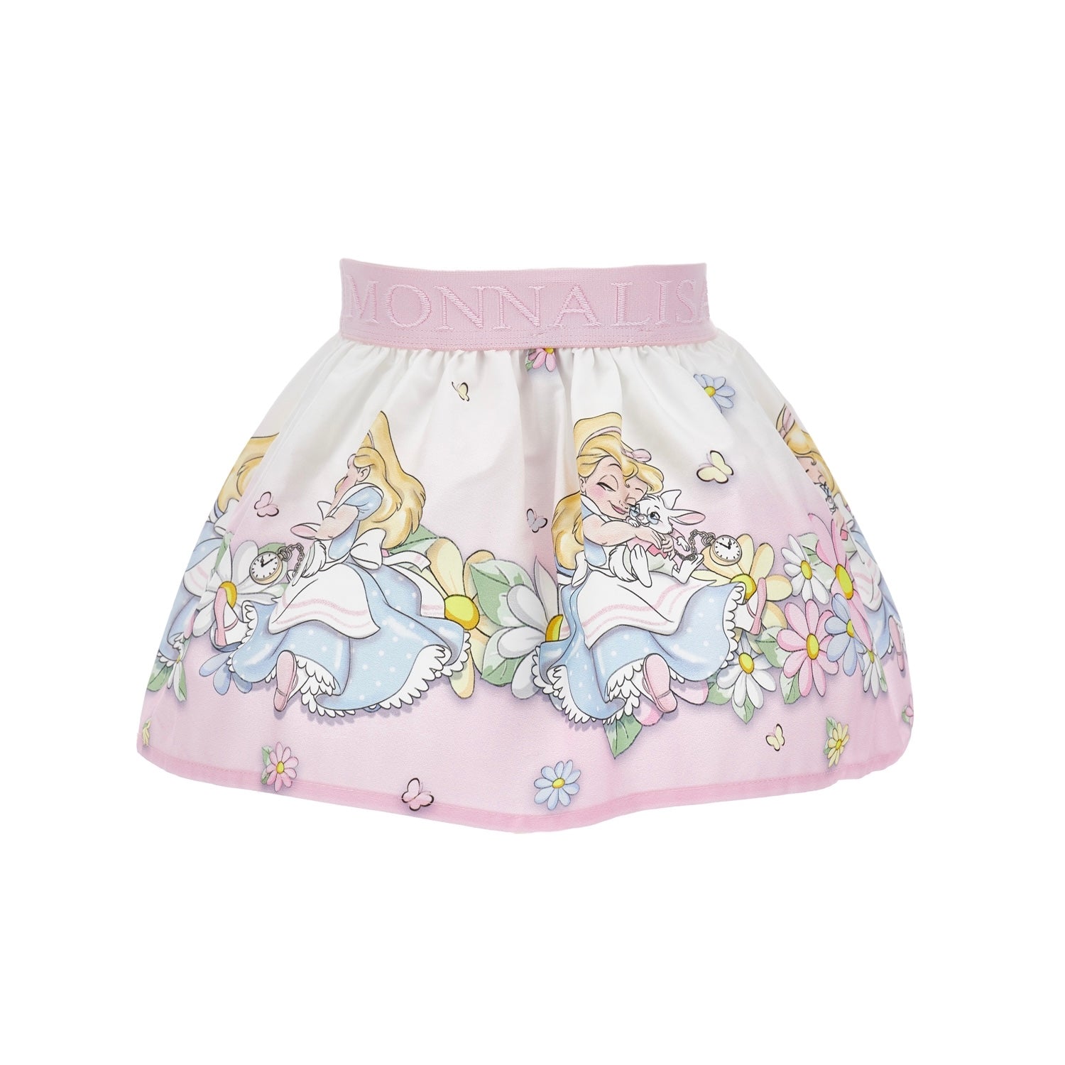 MONNALISA - Alice In Wonderland Bebe Skirt Set - Pink