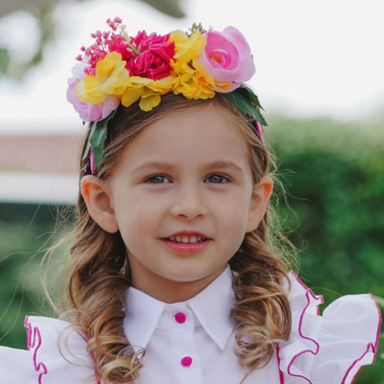 PICCOLA SPERANZA - Easter Flower Hairband - Pink