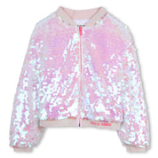 BILLIEBLUSH - Sequin Jacket With Top & Shorts - Pink