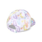 A DEE - Sofia Signature Summer Initial Print Cap - White