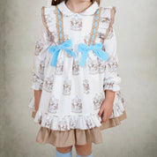 BABINE - Carousel Puffball Dress - Blue