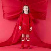 A DEE - Christmas Capsule Brandy Tulle Bow Dress - Red