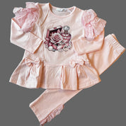 IS - Rose Leggings Set - Pink