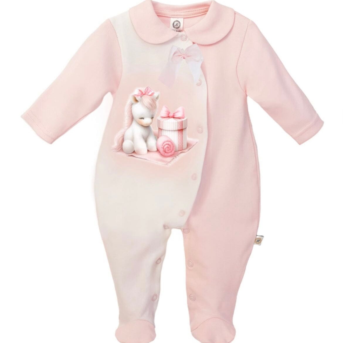 FIRST BABY - Carino Babygrow - Pink