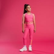 BONINI BY A DEE - Logo Legging Inspire & Colourblock Crop Top Flex - Hot Pink