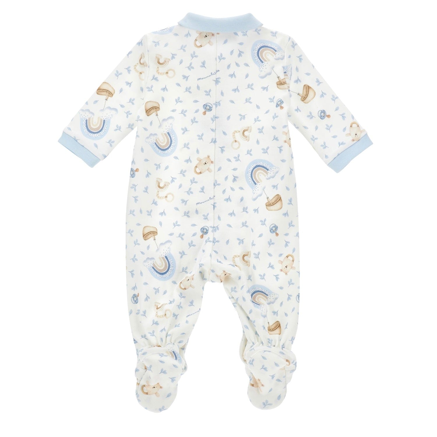 MONNALISA - Bear Babygrow - Blue