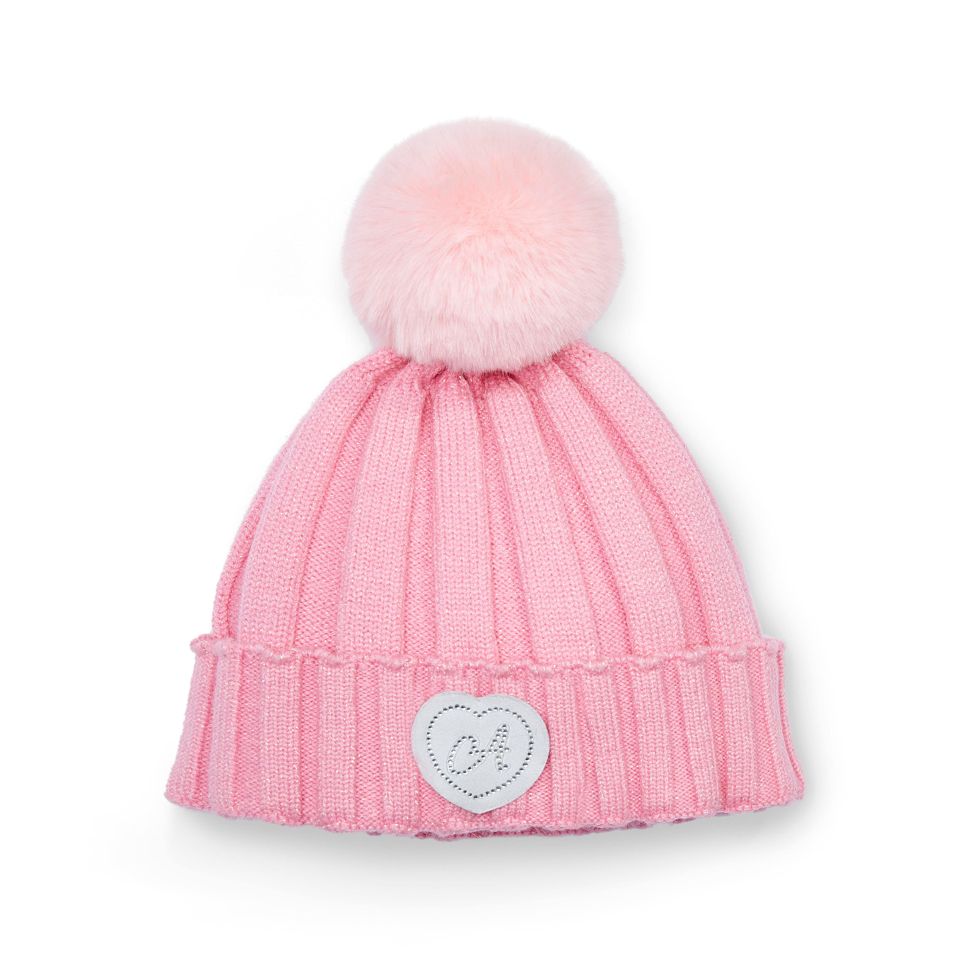 A DEE - Love Story Mallory Pom Pom Knitted Hat - Peony Pink