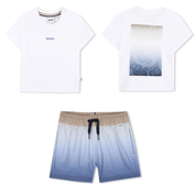 BOSS - Toddler Swim Short Set  - Blue