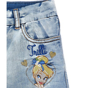 MONNALISA - Tinkerbell Three Piece Denim Set - White