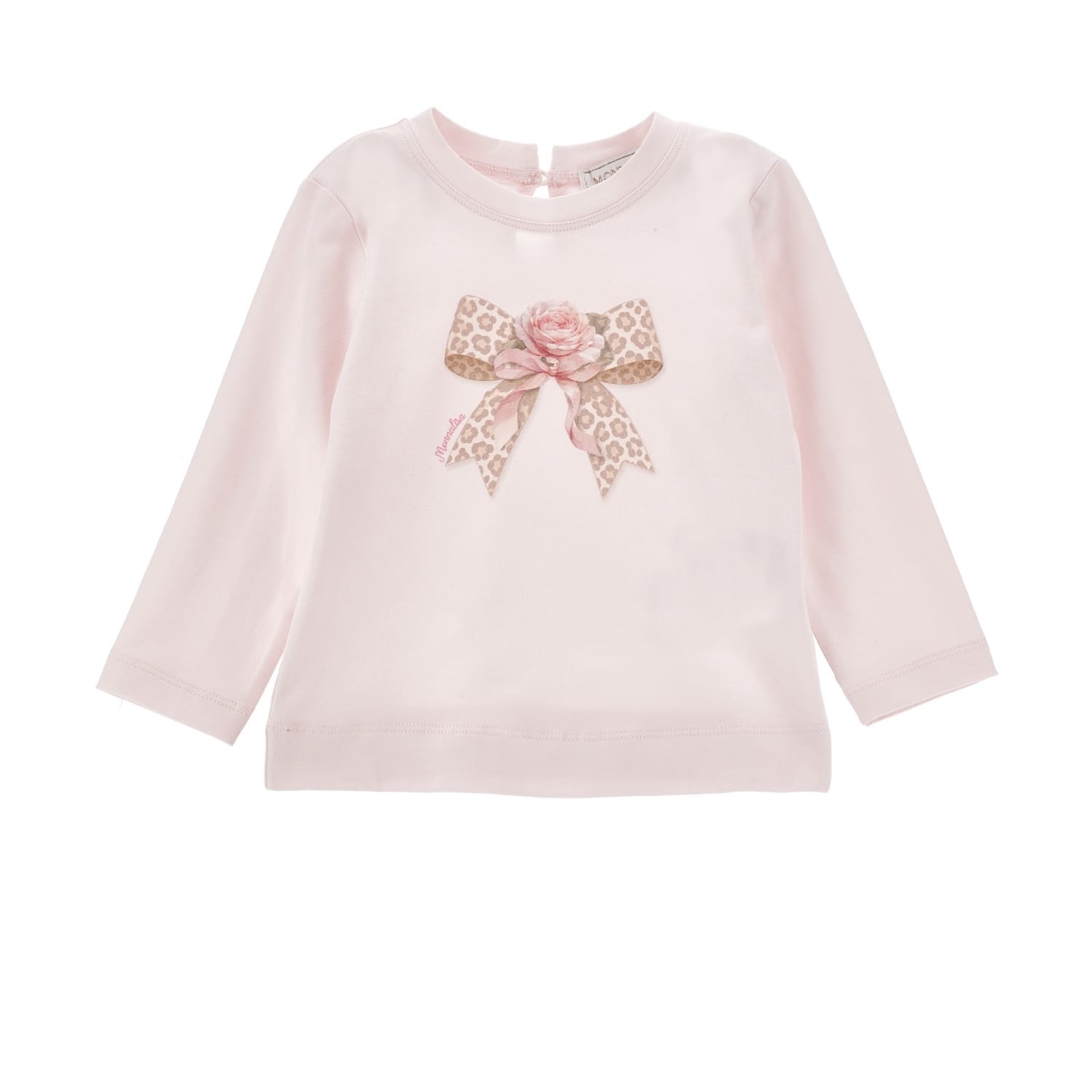 MONNALISA - Rose Leopard Top &  Skirt Set - Pink