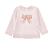 MONNALISA - Rose Leopard Top &  Skirt Set - Pink