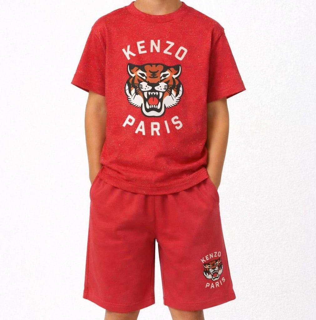 KENZO - Tiger Short Set - Tomato