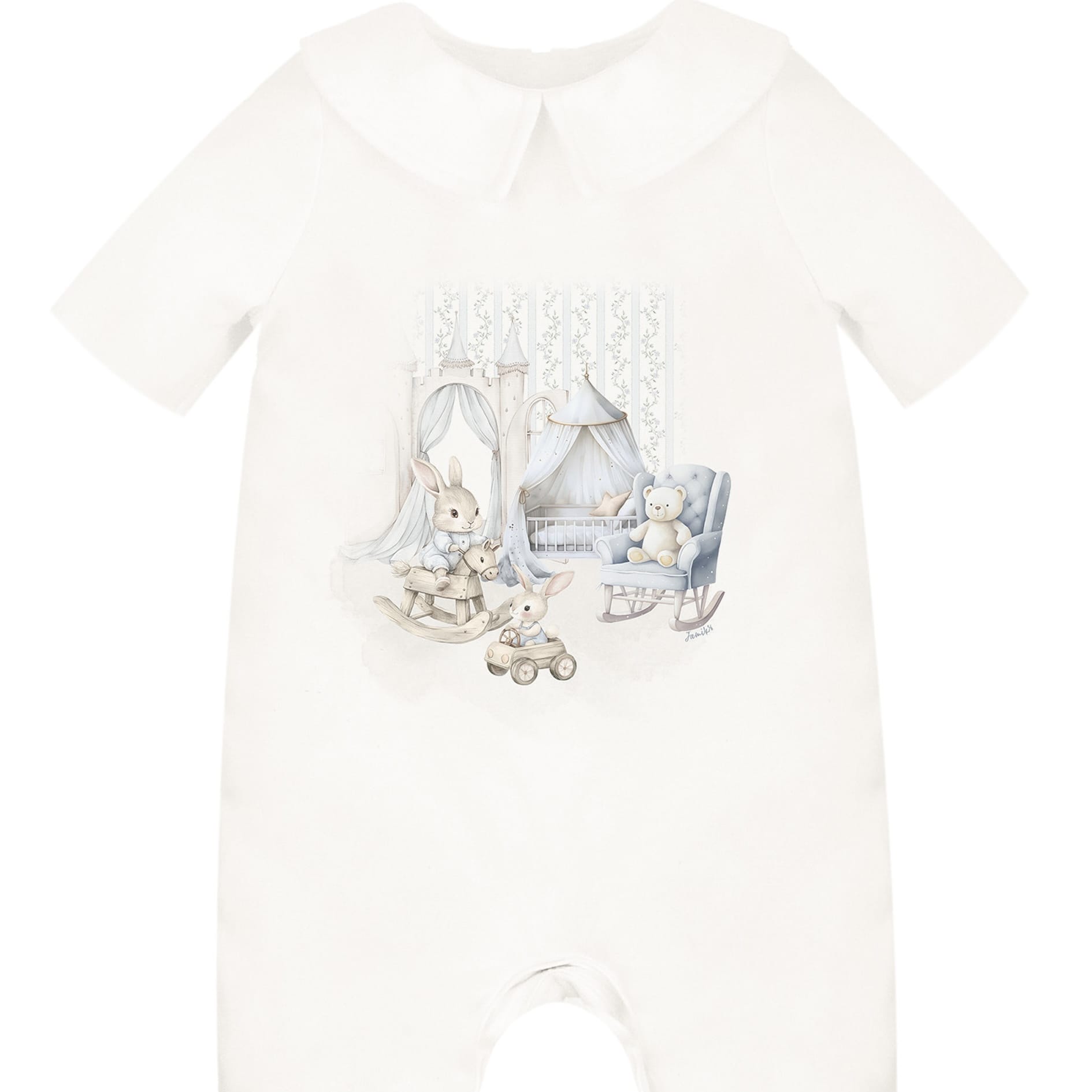JAMIKS - Cotton Lumo Nursery Romper - Blue