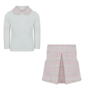 LAPIN HOUSE - Tweed Skirt Set - Pink