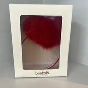 Bimbalo - Pom Pom Fur Hairband  - Red