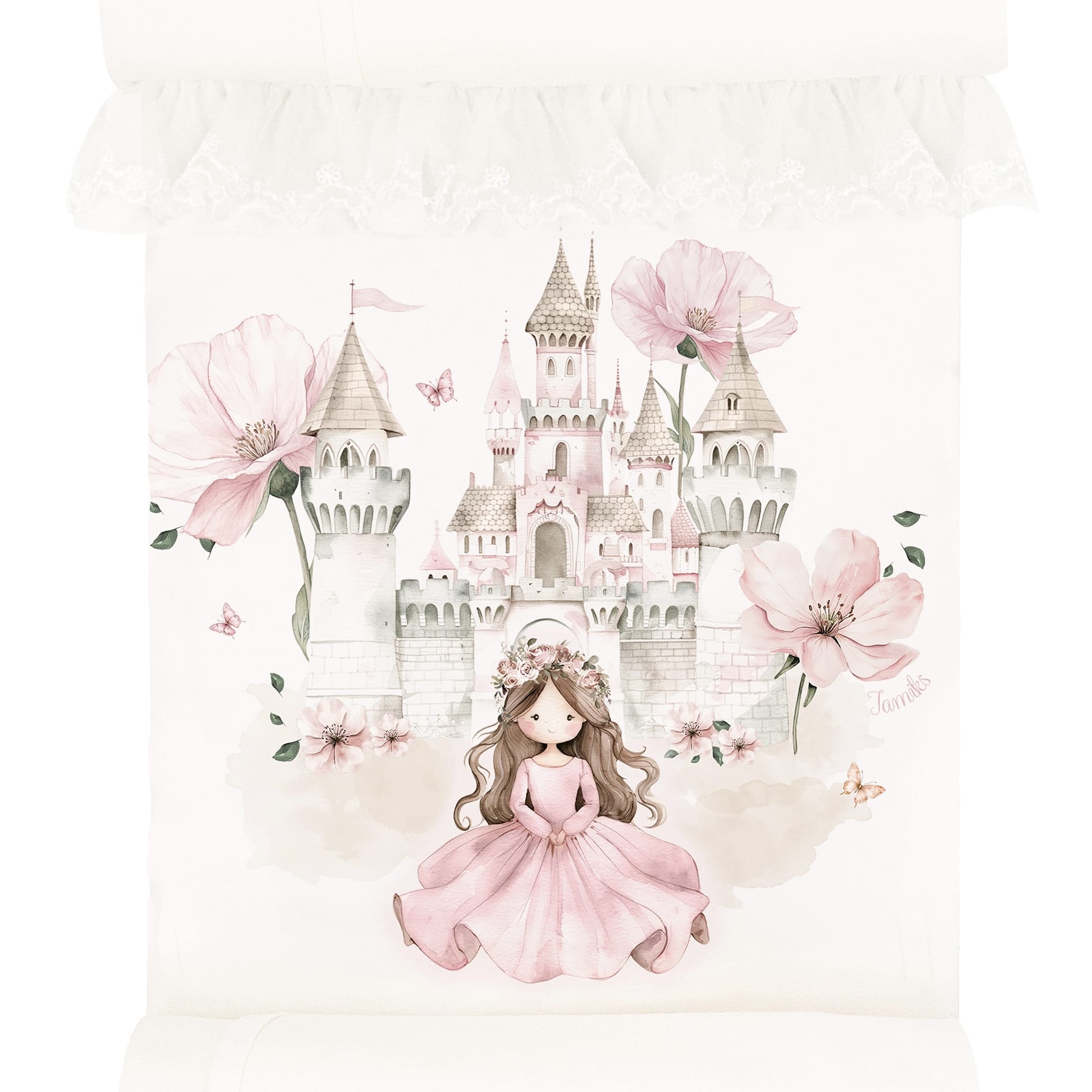 JAMIKS - Cotton Else Princess Swaddle - Pink
