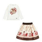 MONNALISA - Toy Story Top & Skirt Set - Cream