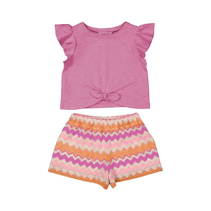 MAYORAL - Knit Short Set - Orchid