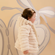 LITTLE A - Little Locket Dixie Fur Jacket - Snow White