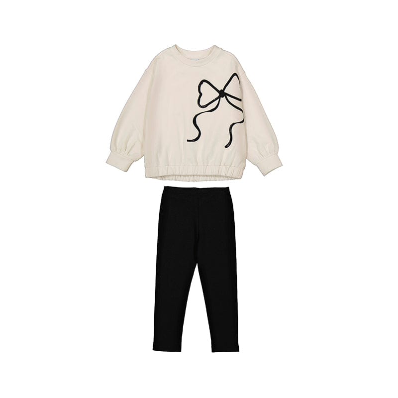 MAYORAL -  Bow Legging Set - Black