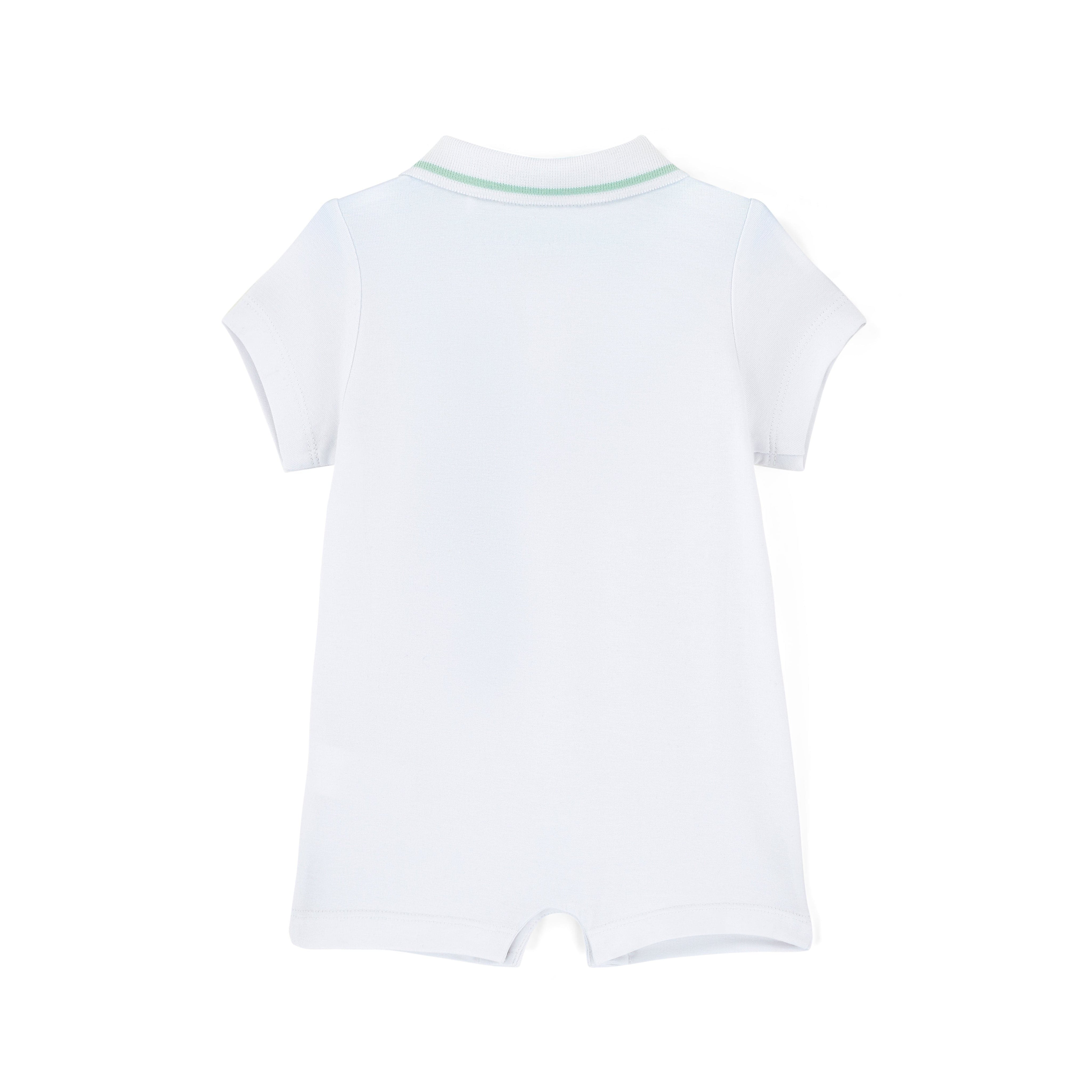 MITCH & SON MINI -  Nash Blue Breeze Romper - White
