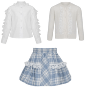Daga - Grace & Lace Three Piece Skirt Set - Blue