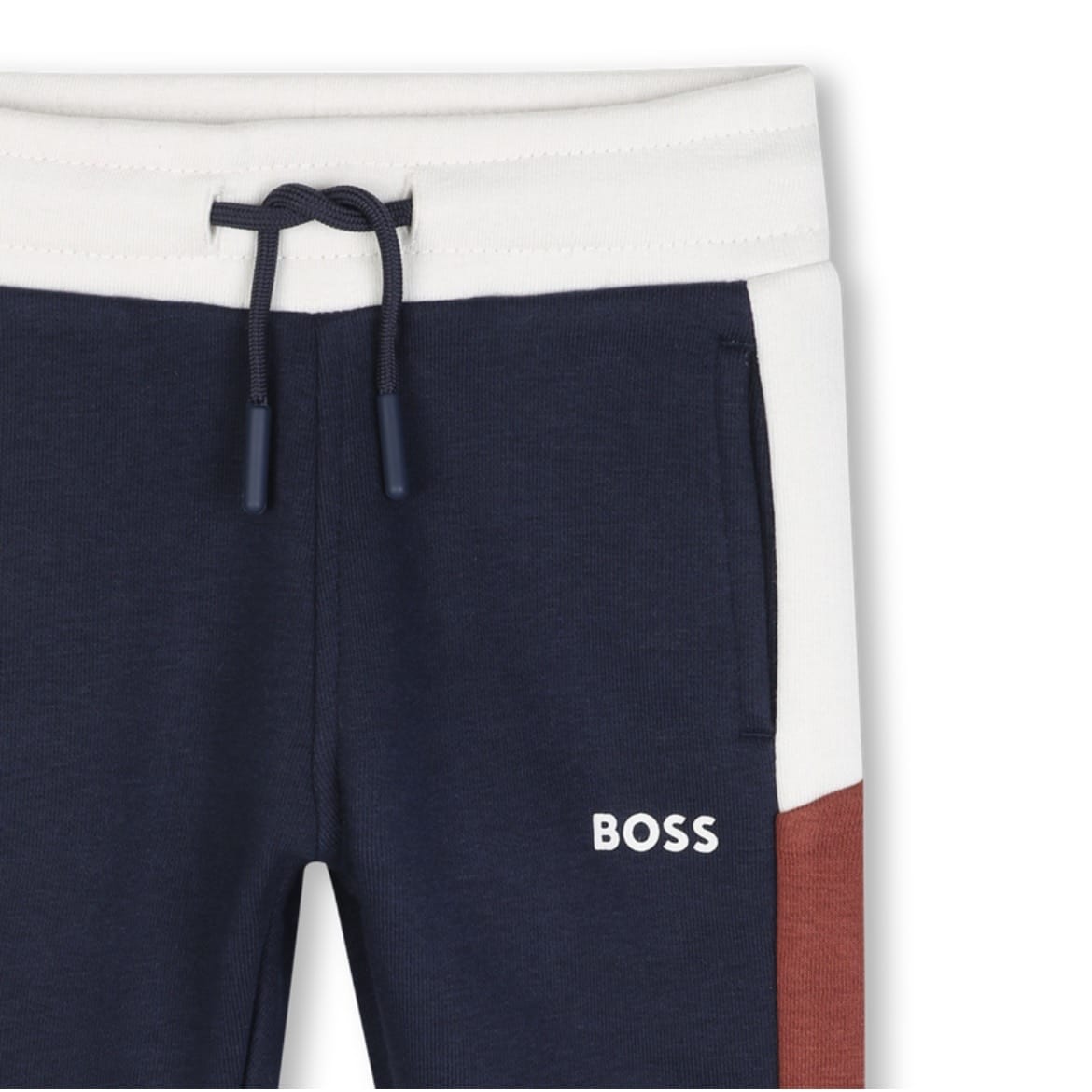 BOSS - Toddler Colour Block Zip Hoodie Three Piece Tracksuit  -  Navy