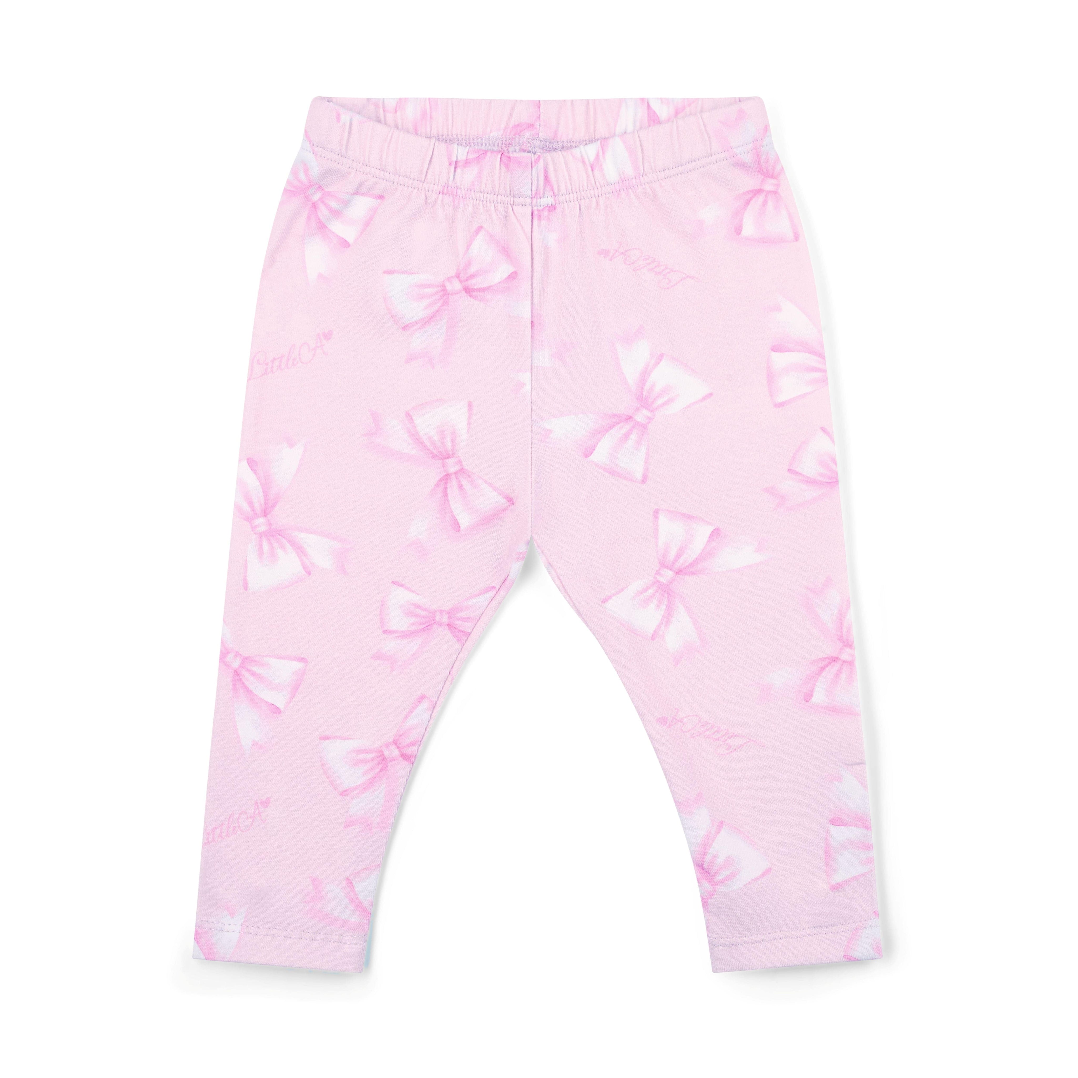LITTLE A - Perfectly Pink Polly Sweatshirt Legging Set - Pink Blossom