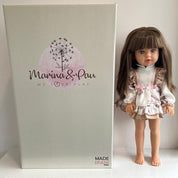 BABINE - Doll Brown Hair Carousel Dress - Pink
