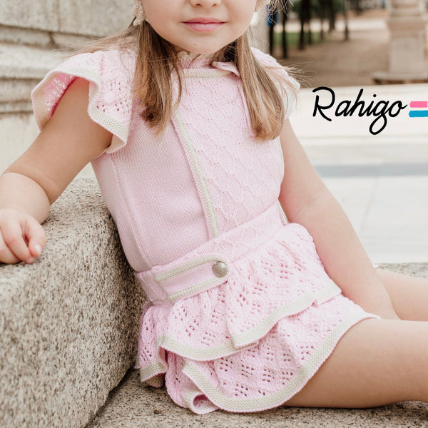 Rahigo - Three Piece Romper Set -  Pink