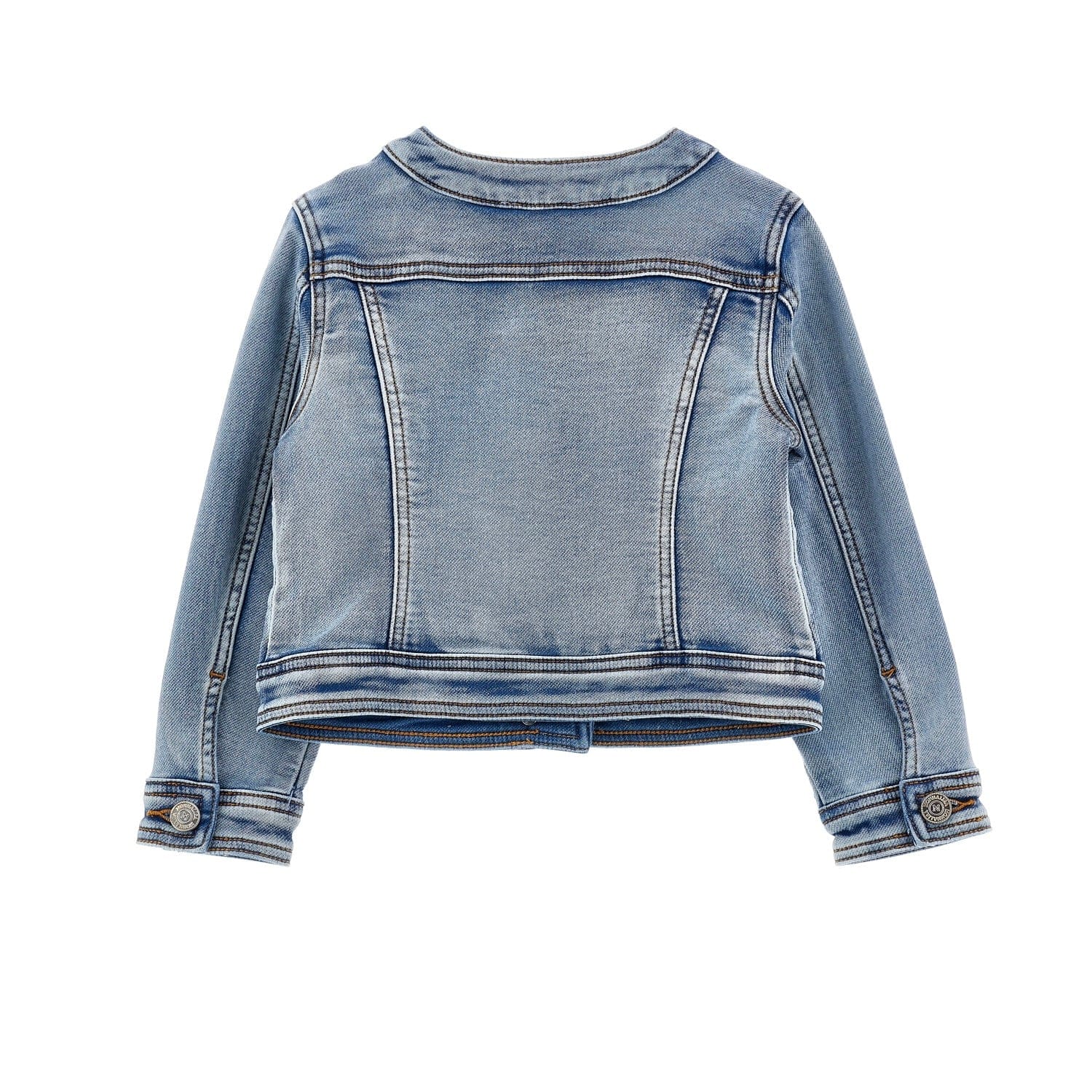 MONNALISA -  Rose Denim Jacket - Blue