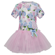 Daga - Pastel Bloom Tulle Dress - Pink