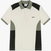 BOSS - Colour Block Polo Shirt - Sand