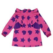 A DEE - Star Love Treasure Hearts & Stars Print Frill Dress - Hot Pink