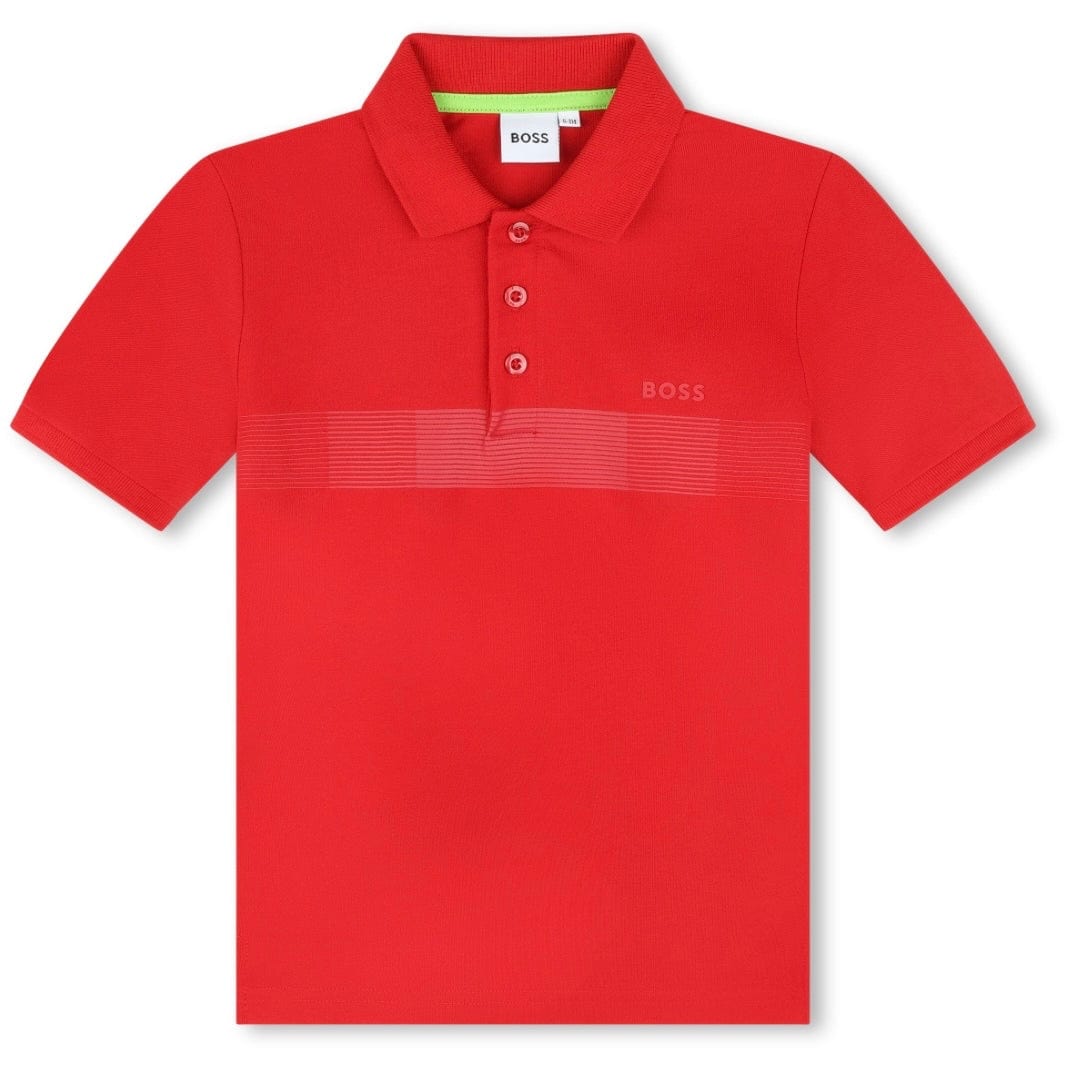 BOSS - Mini Me Polo Shirt -  Red