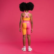 BONINI BY A DEE - Flex & Spin Colourblock Crop Top & Shorts - Hot Pink