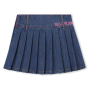 BILLIEBLUSH - Multi Knit & Denim Skirt Set - Blue