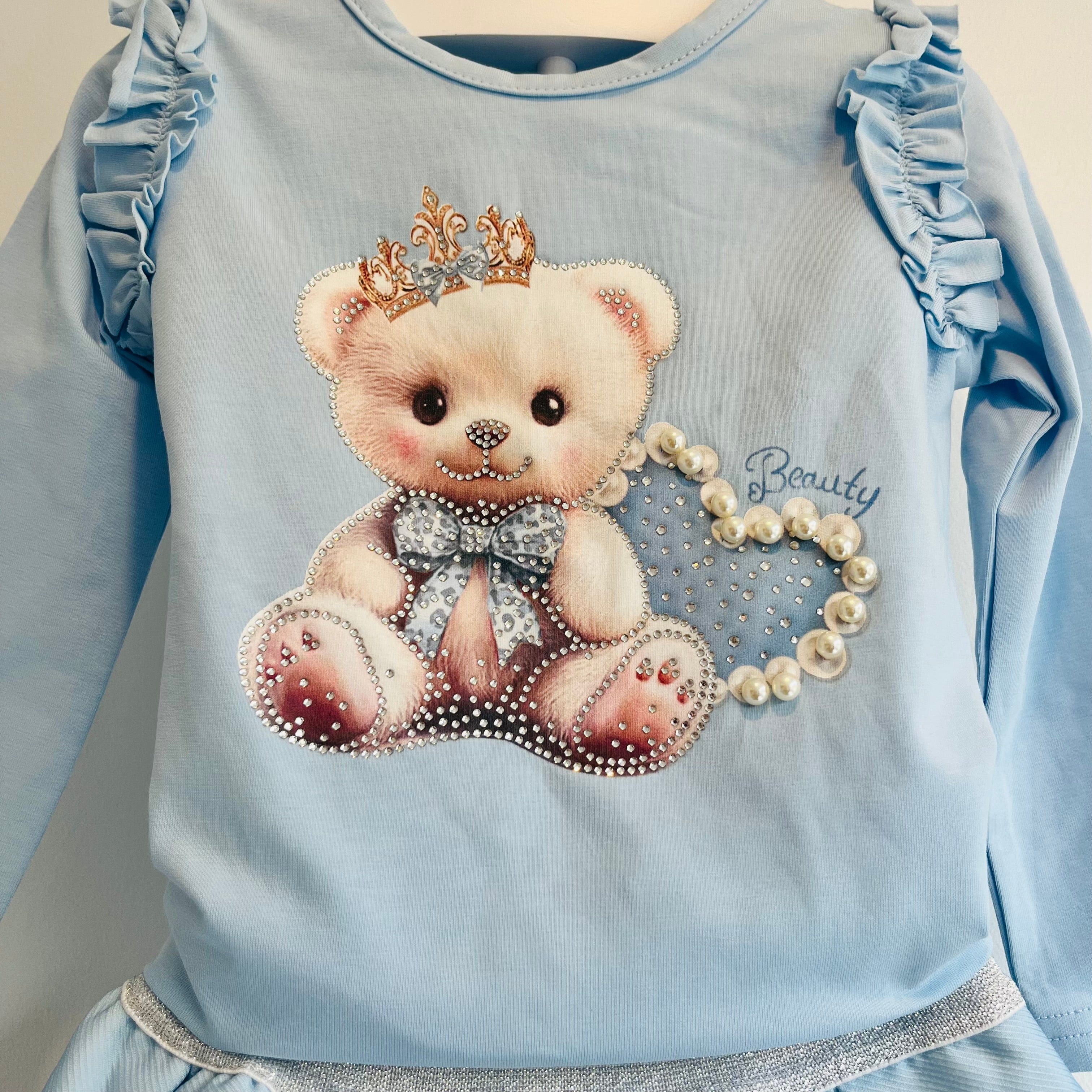 IS - Teddy Skirt Set - Blue