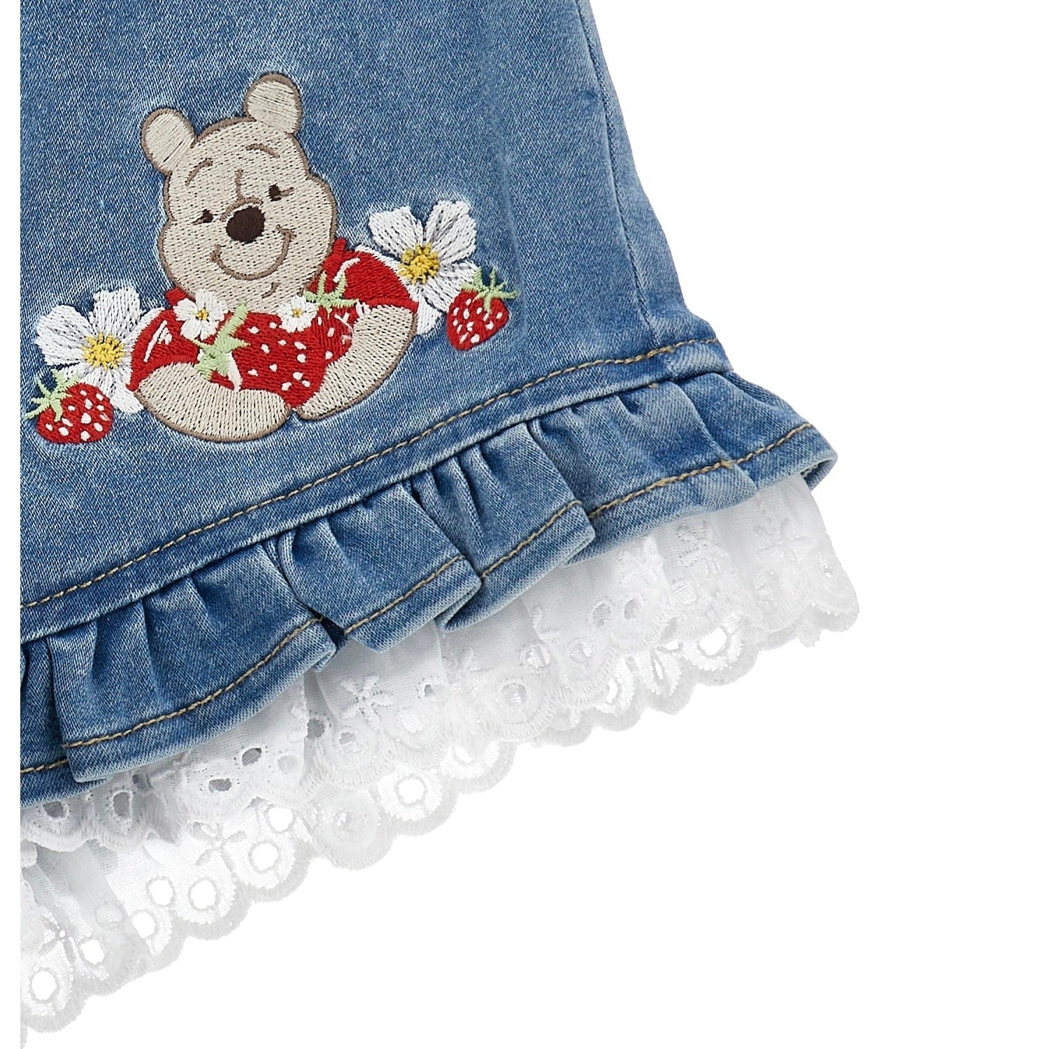 MONNALISA - Winnie The Pooh Bebe Short Set - White